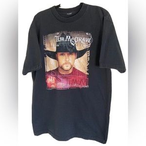 Tim  McGraw T-Shirt Set This Circus  Down 2001 T SHIRT Men’s Size XL
